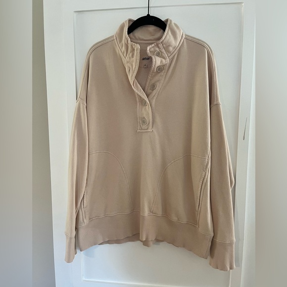 aerie Sweaters - Aerie Button-Up Sweatshirt